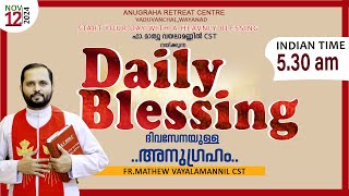 DAILY BLESSING 2024 NOV12FRMATHEW VAYALAMANNIL CST [upl. by Argyres265]