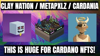 Clay Nation  MetaPXLZ  Cardania MASSIVE Cardano NFT UPDATES Mass Adoption IS INEVITABLE cnft [upl. by Trude]