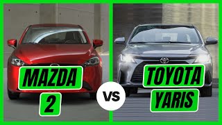 Mazda 2 vs Toyota YARIS  ¿Cuál es el mejor sedán [upl. by Elo]