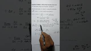 DCal II  37 Differential Calculus II  Derivative using First Principle method Ex4  I principle [upl. by Call]