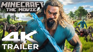 MINECRAFT  The Movie 2025 Live Action Teaser Trailer  Jason Momoa Warner Bros Concept 4K [upl. by Ykciv]