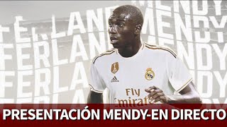 Presentación de Ferland MENDY con el REAL MADRID  Diario AS [upl. by Ahsirek545]