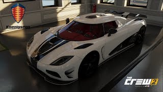 The Crew 2  KOENIGSEGG AGERA R  Customization Top Speed Run Review [upl. by Jean-Claude232]