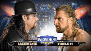 Undertaker vs triple h  WWE2k24 gameplay no holds barred match [upl. by Catharina328]