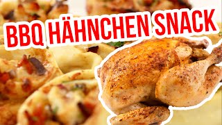 BBQ HÄHNCHEN SNACK Rollen  Barbecue Chicken Pinwheels [upl. by Nnaacissej24]