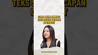 Cara bikin teks sesuai ucapan di capcut [upl. by Anuhsal24]