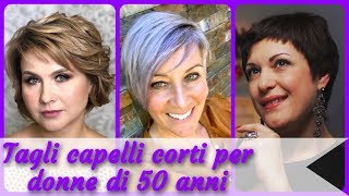 Top 20 tagli 🎉 capelli corti per donne di 50 anni [upl. by Ahtibat]