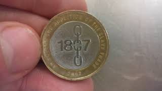 £2 Abolition of Slavery 2007 Coin Value 1807 £2 coin [upl. by Tegan]