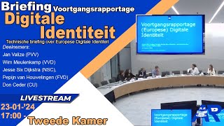 Terugkijken Technische briefing Europese Digitale Identiteit  Tweede Kamer [upl. by Fisk350]