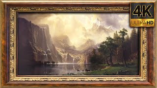 Albert Bierstadt  Art Screensaver for TV With Frame  Screensaver for TV Wallpaper 4K [upl. by Suriaj]