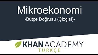 Bütçe Doğrusu Çizgisi Mikroekonomi [upl. by Acemahs]