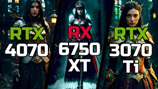 RTX 4070 vs RX 6750 XT vs RTX 3070 Ti  Test in 11 Games [upl. by Adnowal472]