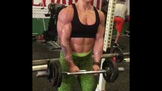 FBB Kristina Nicole  Hard Biceps Pump [upl. by Yelsgnik222]