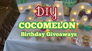 DIY COCOMELON Birthday Ideas Giveaways  Shopee [upl. by Nnailuj]