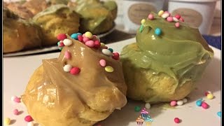 PROFITEROLES FACILI ALLA CREMA DI NOCCIOLA E PISTACCHIO [upl. by Wyatt]