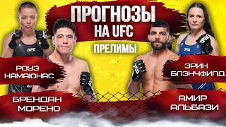 Прогнозы на UFC Fight Night  Брэндон Морено против Амира Альбази  Прелимы [upl. by Leanna]