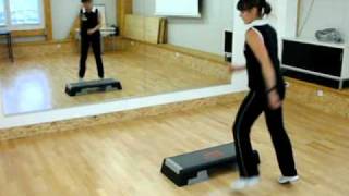 Step Aerobic für Einsteiger Choreographie für Anfänger 3 [upl. by Ayhtnic]