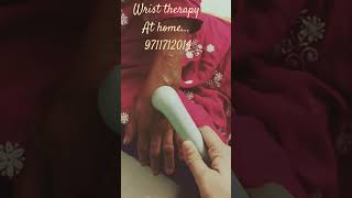 Wrist therapy at home physiotheraphy motivation bestphysiotherapy painrelief painreliefcenter [upl. by Yrred]