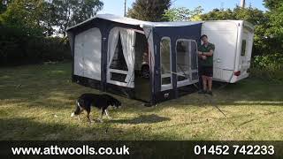 Vango Riviera Air 390 All Season Awning Review 2024 [upl. by Ayotal]