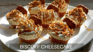 Mini Biscoff Cheesecakes  Nobake cheesecake [upl. by Eillat]