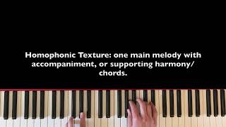 Monophonic Homophonic Polyphonic Texture [upl. by Annayad]