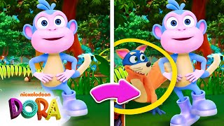 Swipers Spot the Difference Game w Dora 4 👀  Dora amp Friends [upl. by Ferwerda449]