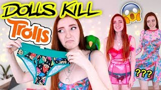 DOLLSKILL x GOOD LUCK TROLLS HAUL amp TRY ON 2019 im so confused [upl. by Yreneh244]