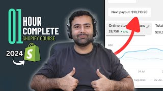 Shopify Tutorial For Beginners 2024  Complete Guide [upl. by Sahc585]