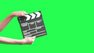 GREEN SCREEN  Clapboard Cut movieaction [upl. by Esserac481]