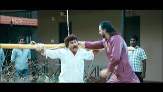 Jaggesh amp Kuri Prathap in Heroine Home Comedy Scenes  Cool Ganesha Kannada Movie [upl. by Sly30]