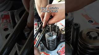 Valve spring lock fitting easy tricks engine automobile valve lock [upl. by Gal968]