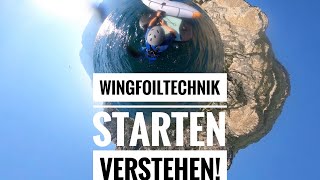 Wingfoilen Lernen der Start auf dem Wasser  Tutorial [upl. by Clie340]