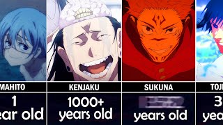 Who is the OLDEST Ages of Jujutsu Kaisen characters [upl. by Eberta310]