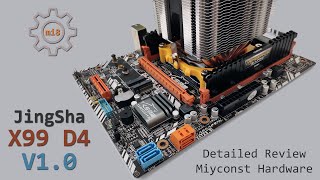 🇬🇧 Detailed review of JingSha X99 D4 LGA 20113  CPU Overclocking  Turbo Boost Unlock [upl. by Ibloc]