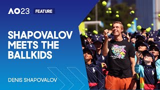 Denis Shapovalov Meets the AO23 Ballkids  Australian Open 2023 [upl. by Eahsan]