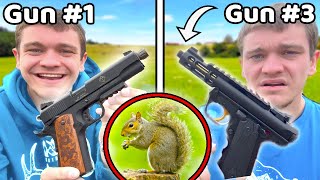 Squirrel Hunting Gun Game Challenge Pistols Only [upl. by Helene]