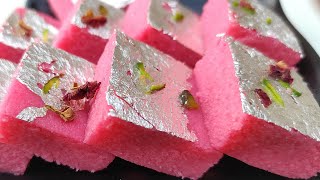 Instant Rose🌹 Burfi Recipe  Barfi Recipe  Diwali Sweet  Yummy Rose 🌹 Barfi [upl. by Fischer396]