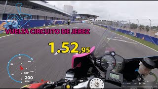 Vuelta circuito de Jerez 152 Yamaha R6 [upl. by Orabel]