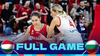 Hungary v Bulgaria  Full Basketball Game  FIBA Womens EuroBasket 2025 Qualifiers [upl. by Enitsenrae]