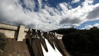 Sydney rain causes Warragamba Dam to spill [upl. by Notsirb]