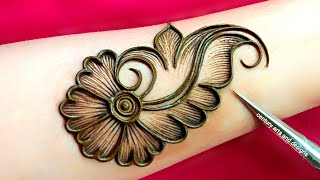 Very beautiful stylish front hand mehndi design  easy mehndi design  mehndi ka design  Mehndi [upl. by Barling]