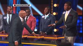 Calais Campbell on Family Feud Im a healthy 300 pounds [upl. by Vizzone497]