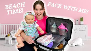 PACKING FOR MY REBORN TODDLER  WERE GOING ON A BEACH HOLIDAY [upl. by Andris]