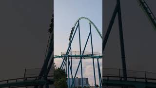 Leviathan at Canadas Wonderland canadaswonderland rollercoaster bolligerandmabillard ride [upl. by Jaquiss]