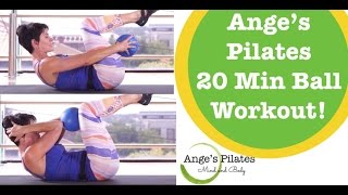 Pilates Intermediate 20 Minute Ball Workout [upl. by Clinton]