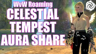 GW2  WvW Roaming Celestial Aura Share Tempest  Guild Wars 2 Build  Elementalist Gameplay [upl. by Revart17]