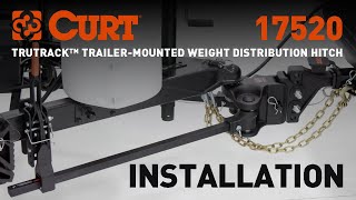 TruTrack TrailerMounted Weight Distribution Hitch Install  CURT 17520 [upl. by Gavriella]