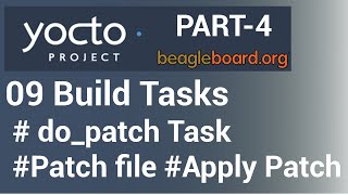 Yocto Tutorial  09 Yocto Build Tasks Part4  dopatch With Example [upl. by Htinek352]