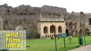 The Golconda Fort A magnificent fortress complex in Hyderabad [upl. by Marlene248]