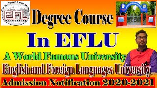 EFLU Syllabus 2020  English and Foreign Language University Exam Pattern [upl. by Ahsert]